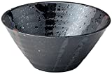 美濃焼 麺鉢・丼シリーズ しぶき 切立丼 黒 K80313