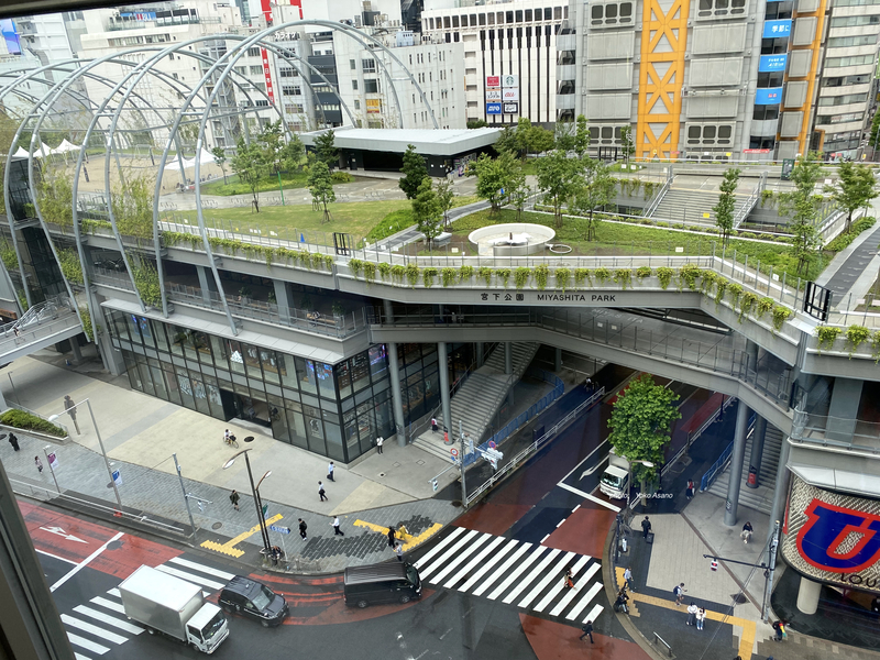 鑑賞した「ヒューマントラストシネマ渋谷」から見た渋谷の街の画像