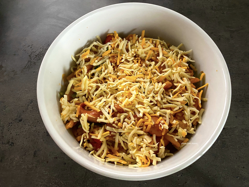 焼きナポリタンを作る画像