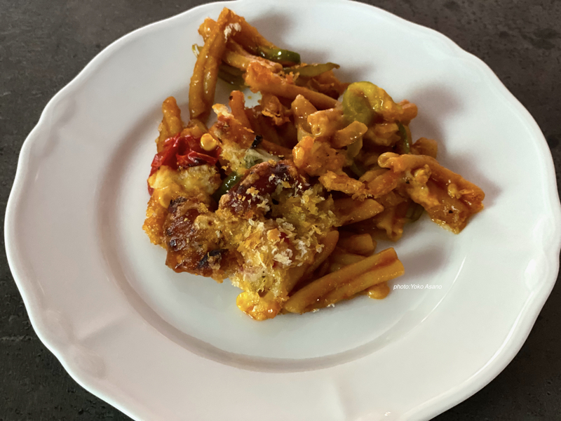 焼きナポリタンを作る画像