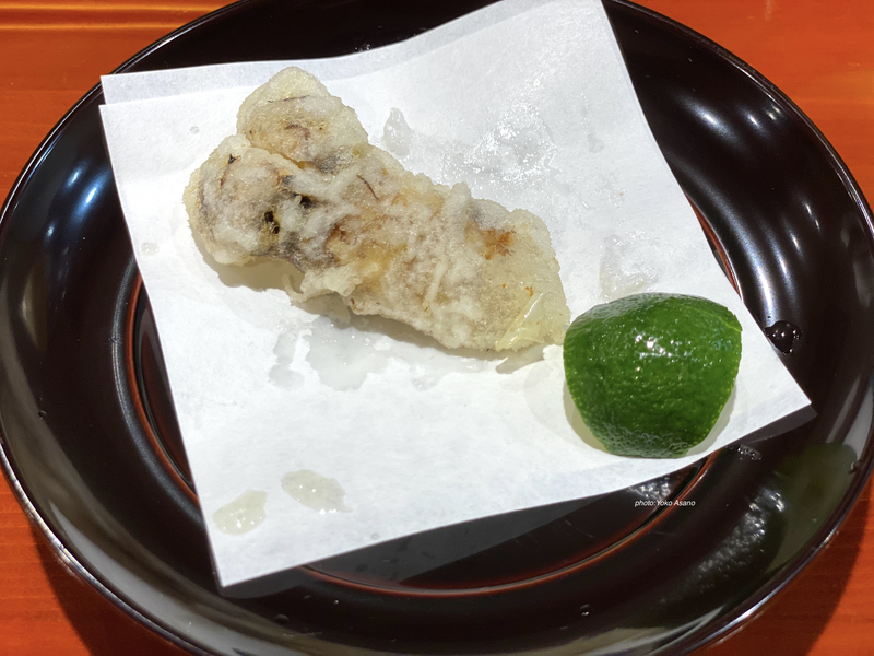 松茸の天ぷらの画像