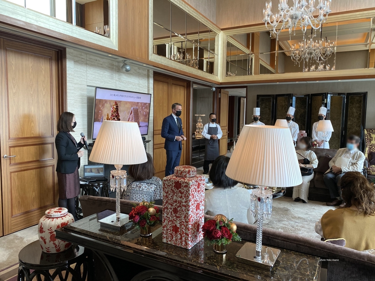 シャングリラホテルのクリスマスイベントの画像