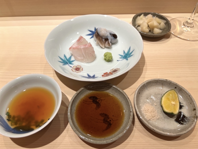 鮨 よしだの前菜の画像