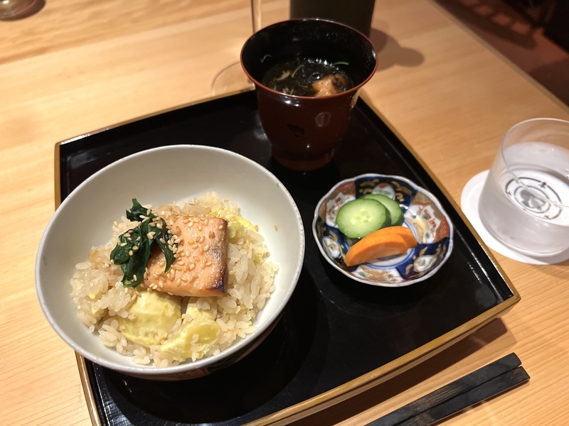 水戯庵のコースの最後のご飯の画像