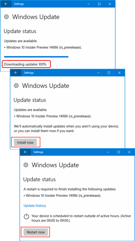 Windows 10 Preview[125]：ビルド 14986 が出ました - 北の窓から