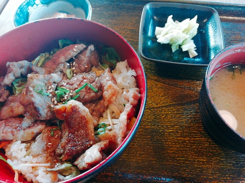 f:id:ashigehinba:20190119231211j:plain こだわりっぱの掛川牛100%ステーキ丼