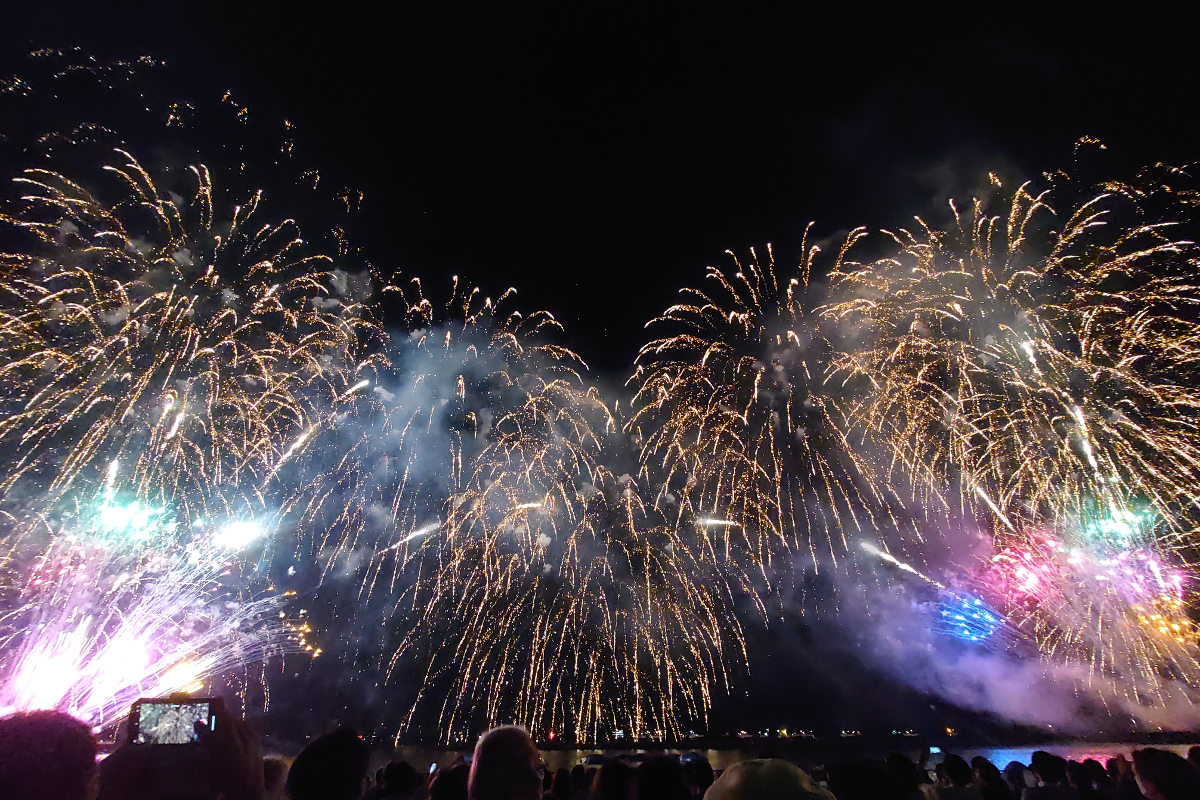 第76回按針祭海の花火大会と特急 伊東按針祭花火大会号 22 アクティブだけどマイペース