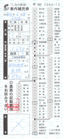 きっぷ片手に旅をする