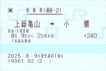 連続乗車券いろいろ - きっぷ片手に旅をする