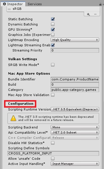 【Unity】.NetFrameWorkのバージョン変更 - たまごネコは夢を見る