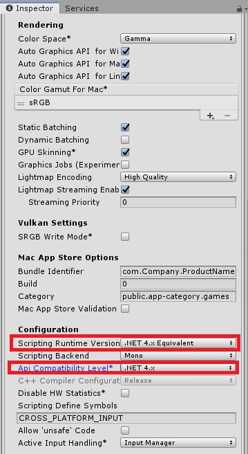 【Unity】.NetFrameWorkのバージョン変更 - たまごネコは夢を見る