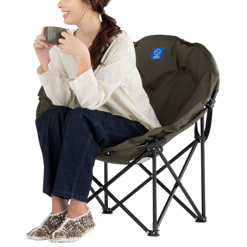 ARAN アウトドア　ホールアース　マーメイドチェア　ベージュ 二脚セット Amazon | ホールアース（Whole Earth） 包み込まれる すわり心地