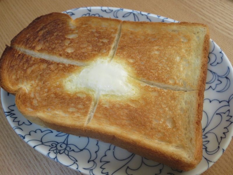 バルミューダで焼いたトースト