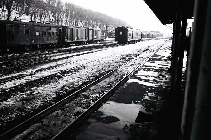 雪の残る網走駅、1973年3月 - 阿蘇ひぐらし通信