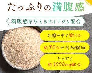 SlimSmartたっぷりの満足感