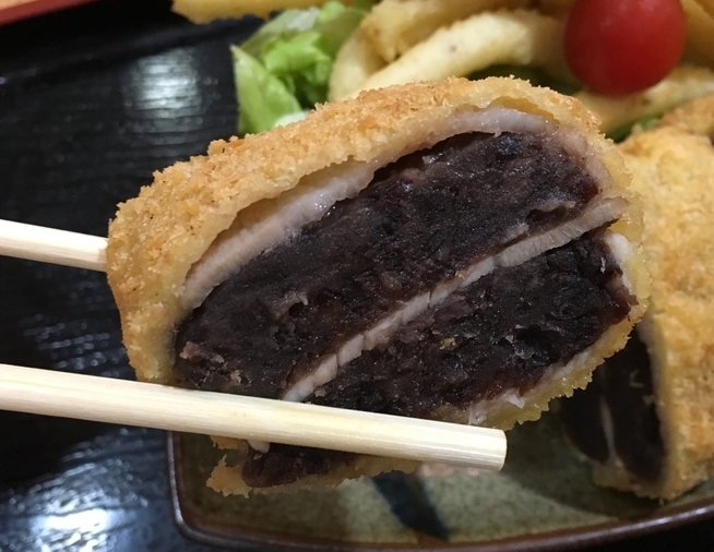 載せていただきました みんなのごはん 山科のあんこカツ 食事処和さん みんなのごはん Kyoto 和食 あんこ トンカツ ここだけ あんこ料理 がまぐち朝来 食べたり飲んだりときどき がまぐち