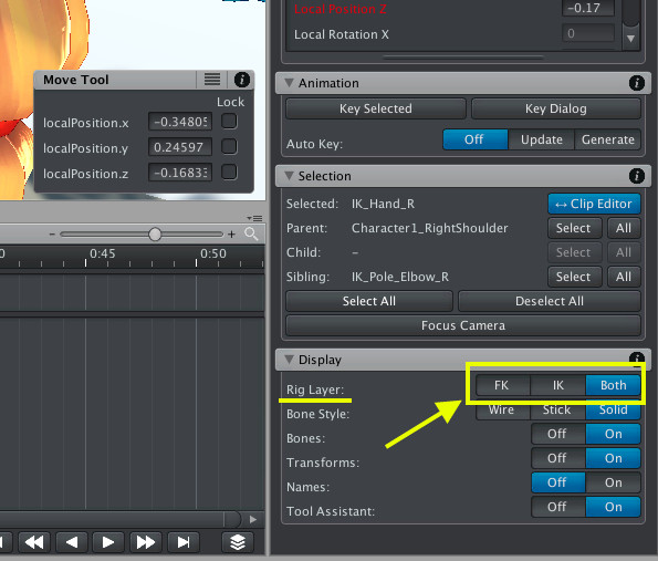 UMotion Pro - Animation Editor リグレイヤー