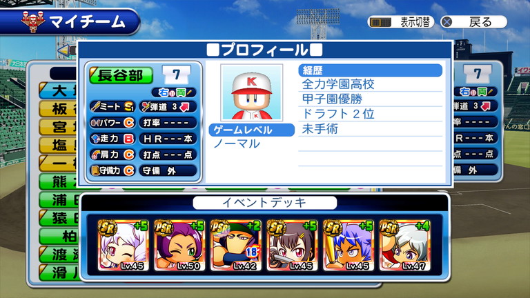 選手作成 サクスペ 逆境ナイン 全力学園高校 野手作成 あすたあのゲーム攻略日記