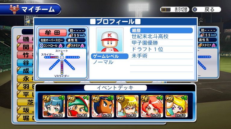 選手作成 サクスペ 世紀末北斗高校 テスト作成 あすたあのゲーム攻略日記