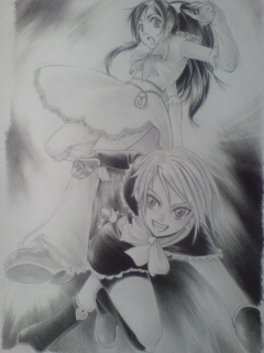 個別 ふたりはﾌﾟﾘｷｭｱ イラスト 鉛筆画 の写真 画像 Asuka Love S Fotolife