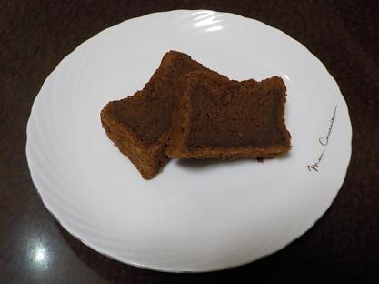 私が特許製法で作ったチョコレートスポンジケーキ