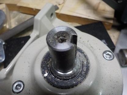 モーターの軸のキー溝