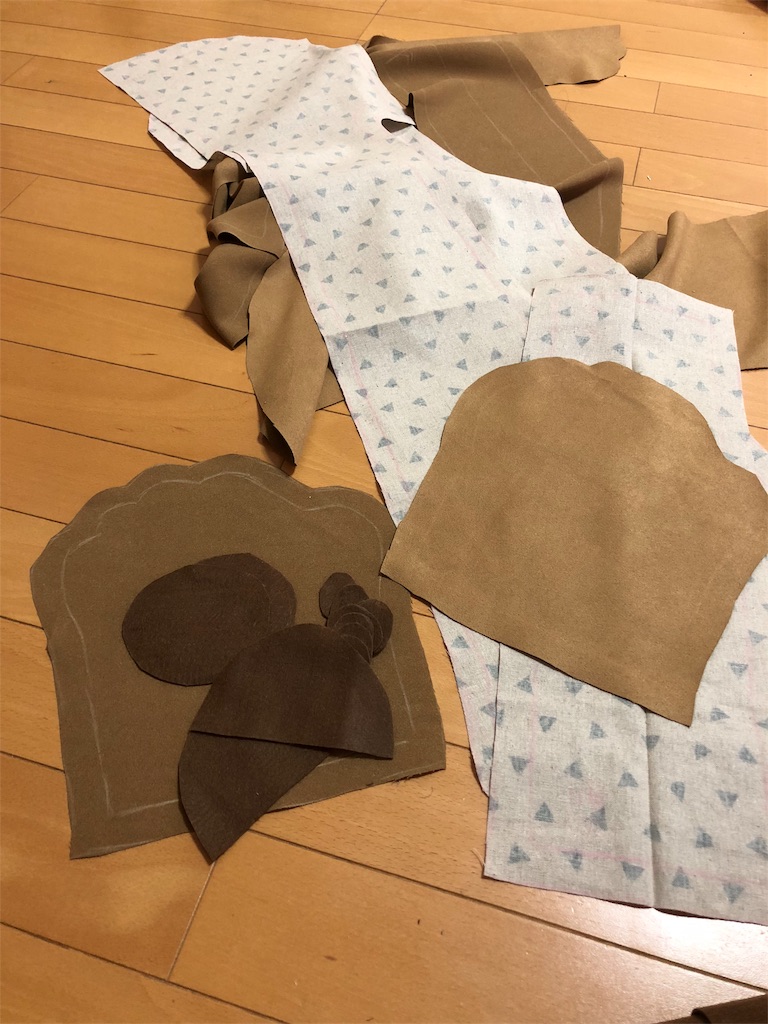 ディズニーハロウィン準備でスカーのフードマフラーを作ってみた