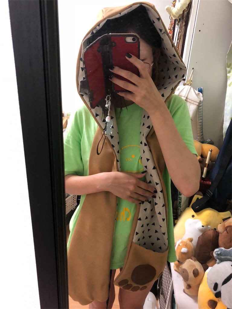 ディズニーハロウィン準備でスカーのフードマフラーを作ってみた