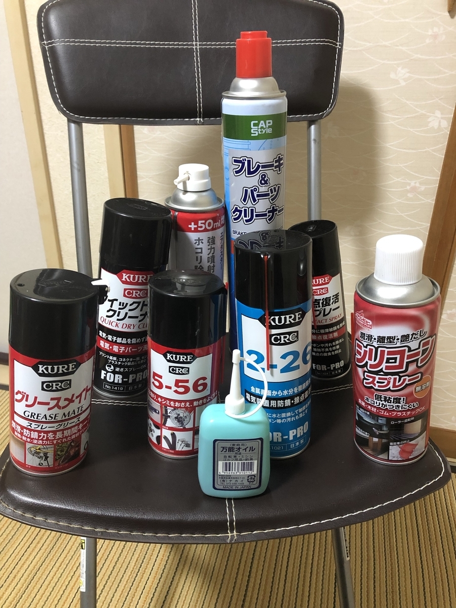 持っておくと便利かもしれないスプレー各種 - それ程でもない何か
