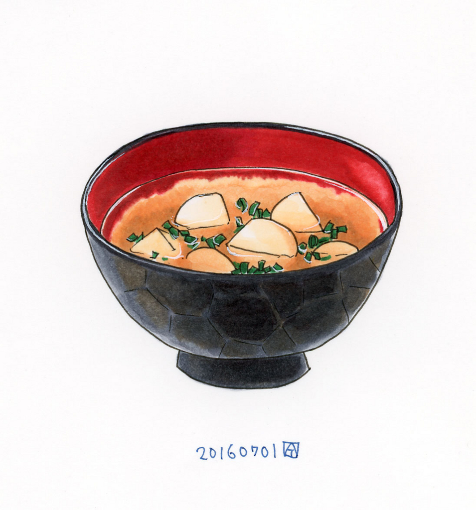 トントン豆腐の味噌汁