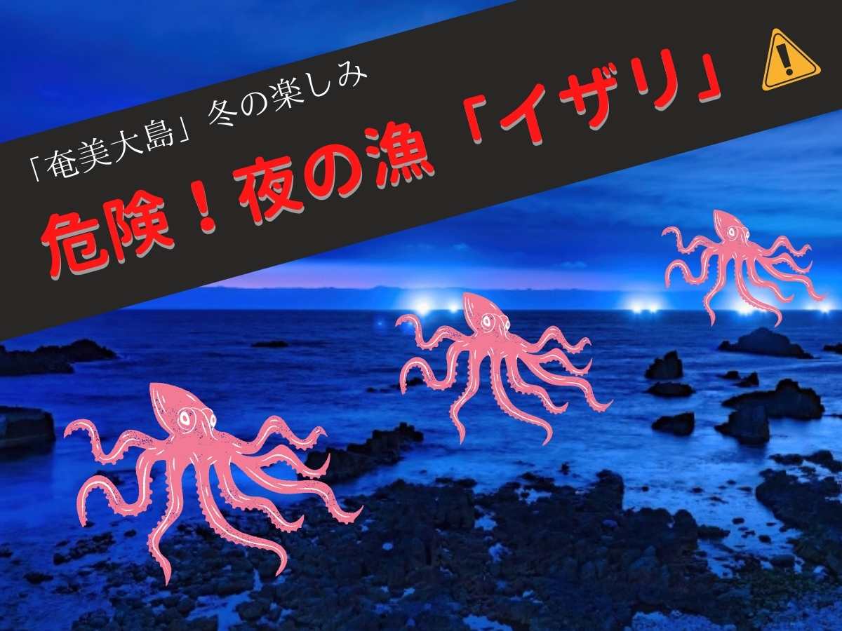 奄美大島 冬の楽しみ 楽しいけど危険 夜の漁 イザリ ディープな奄美地域ブログ Makaro