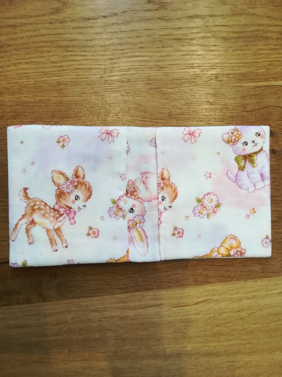 西宮/香櫨園の雑貨ムッティ ポケット付きハンカチ かわいい動物柄