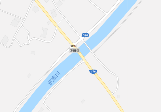 蛍が見れた波田橋周辺地図