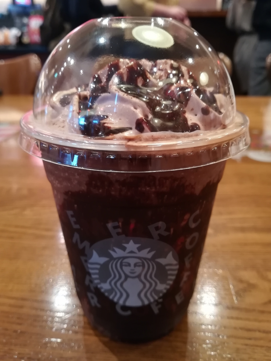 スタバ兵庫限定ドリンク「ばりチョコはいっとう　フラペチーノ」