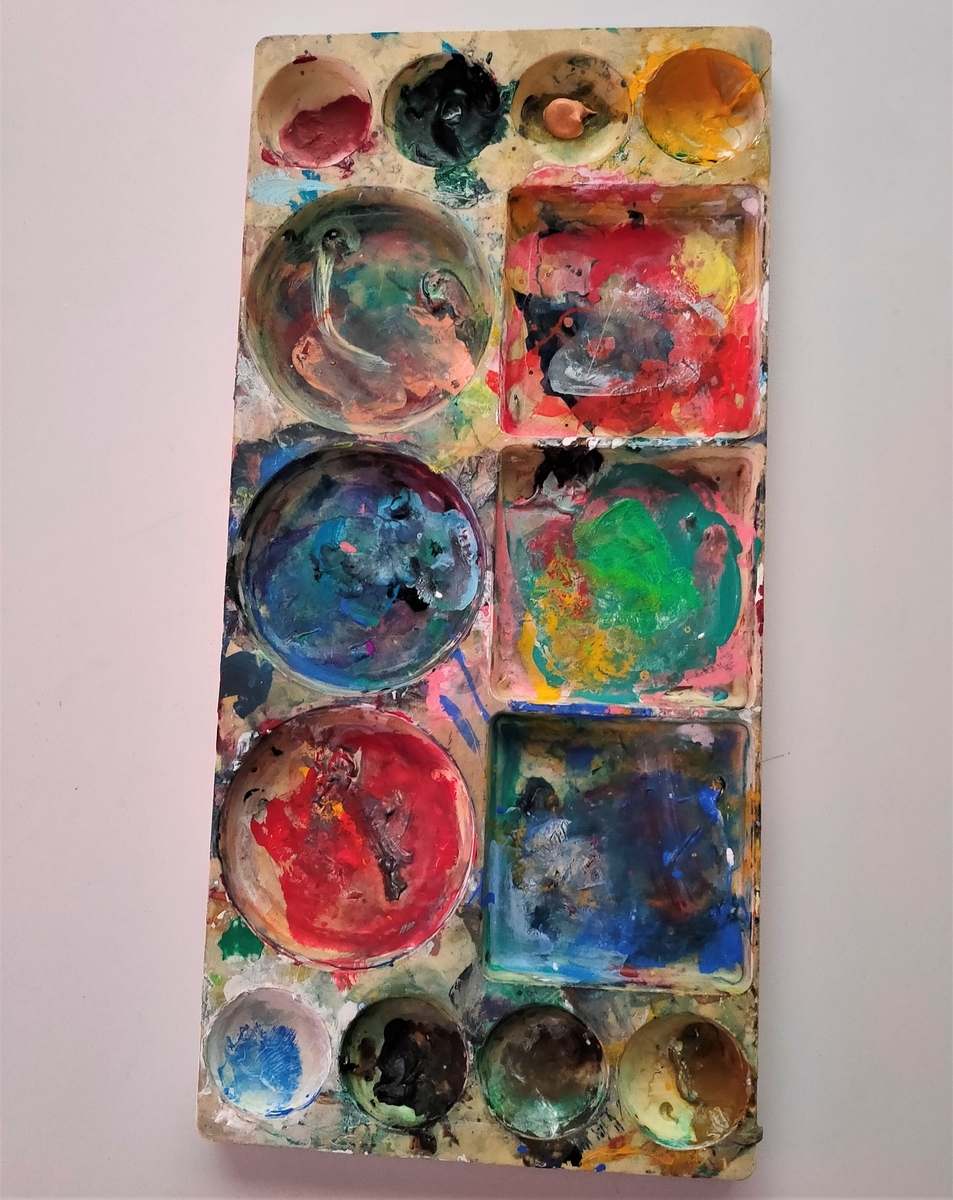 絵の具 パレット 落とし 方