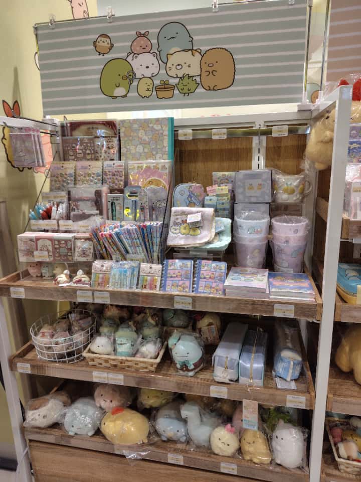 ららぽーと門真のすみっコぐらしあそびスタジオのグッズエリア