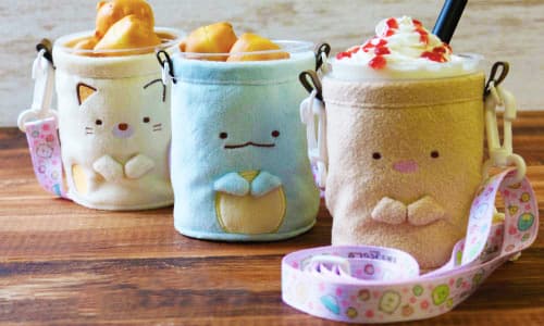 すみっコぐらし堂ぬいぐるみカップホルダーねことかげとんかつ