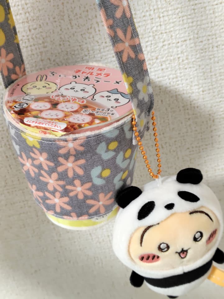 ちいかわドリンクホルダーのできあがり