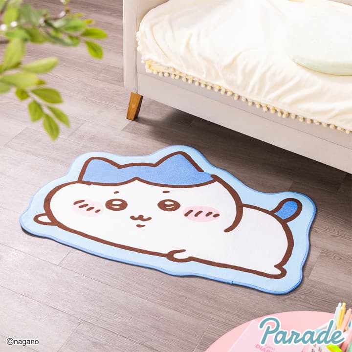 ちいかわプライズ　ラグマット　ねそべり　ハチワレ
