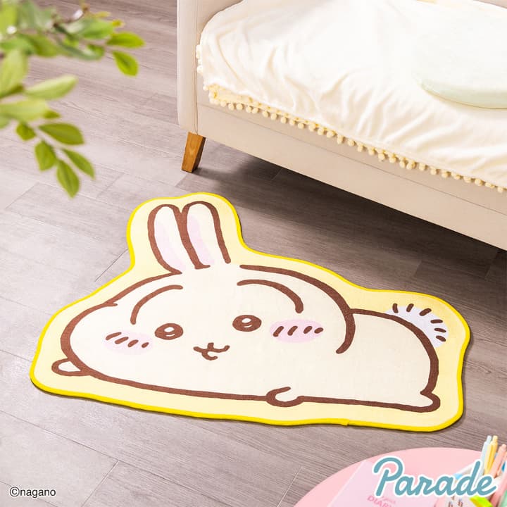 ちいかわプライズ　ラグマット　ねそべり　うさぎ