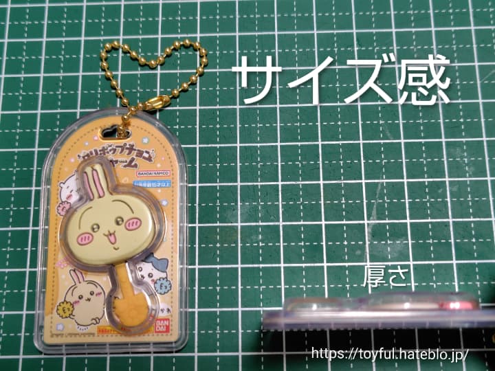 ちいかわミニチュアチョコチャーム&チョコスナックの実際のサイズ詳細