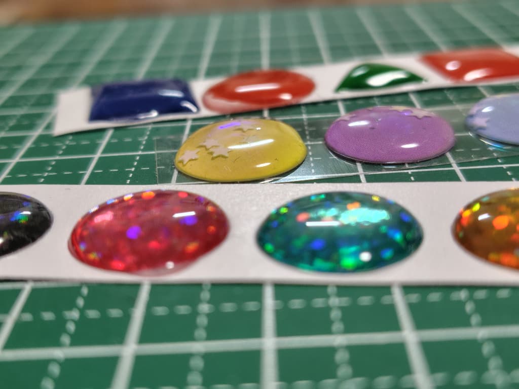 おはじきシールの作り方　100均手作り　ぷっくり感がかわいい！