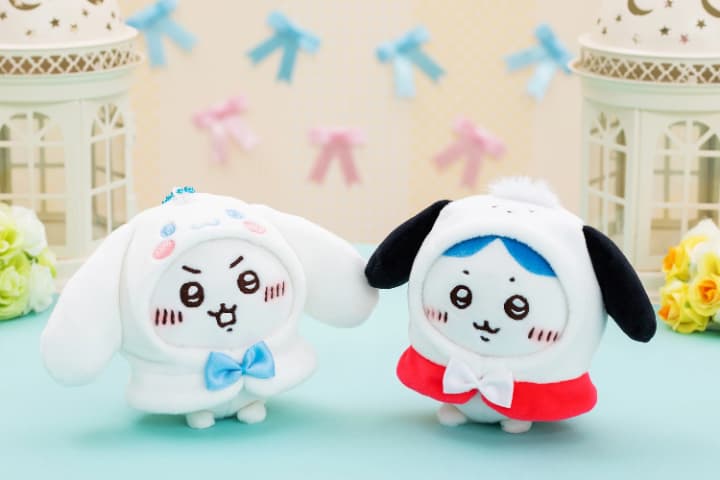 ちいかわ　サンリオキャラクターズコラボ　再販　ぷちミニマスコット　うさぎ＆ポムポムプリン　ちいかわ＆マイメロディ　ハチワレ＆ハローキティ