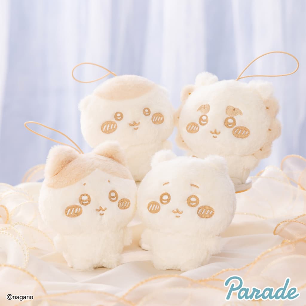 ちいかわぬいぱれっと～ミルクいろ～マスコット①　12月26日　登場プライズ　ちいかわ、ハチワレ、くりまんじゅう、シーサー