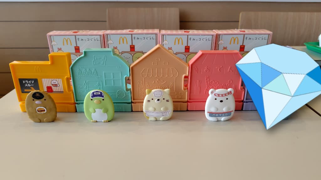 すみっコぐらし　ハッピーセット　2025年12月12日　お店やさんごっこ　とんかつ　ぺんぎん？　ねこ　しろくま　シークレット