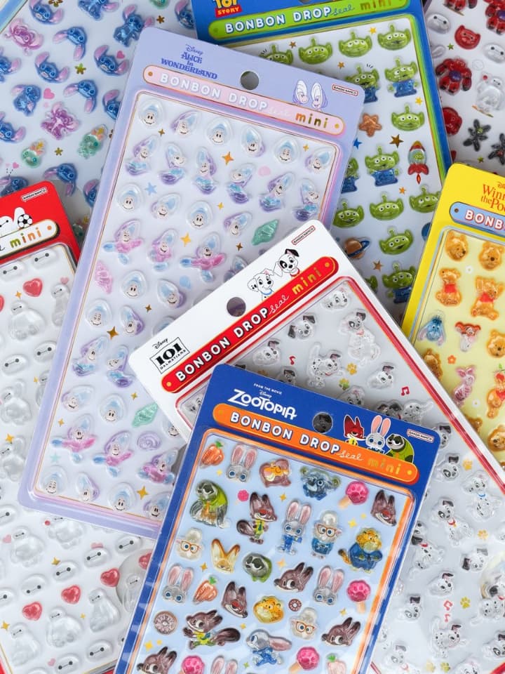 ディズニー】新作ボンボンドロップシールミニ全8種ラインナップまとめ