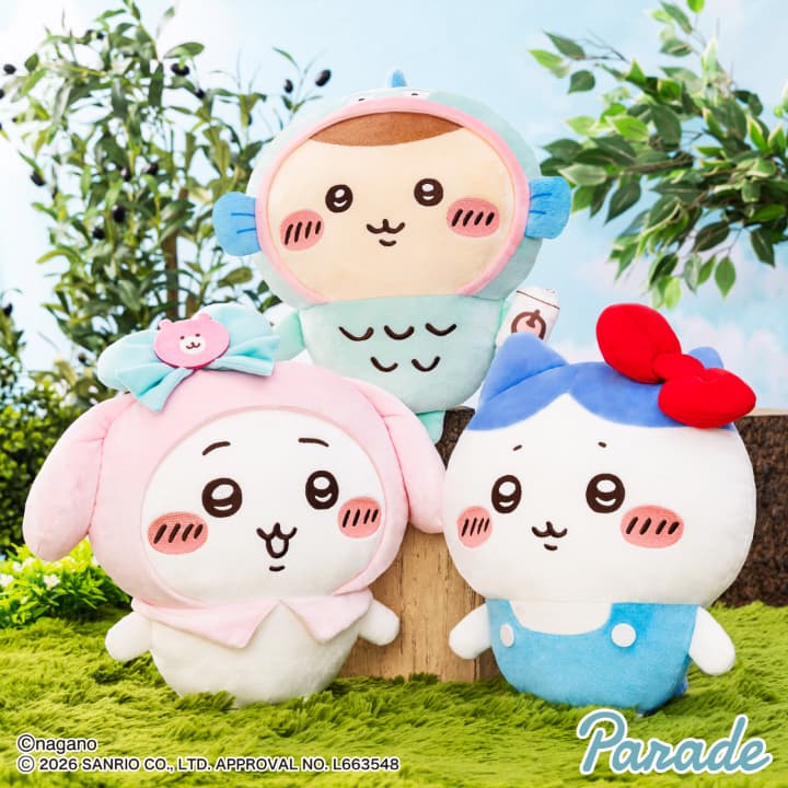 ちいかわ×サンリオキャラクターズ BIGぬいぐるみ①が2月プライズで登場