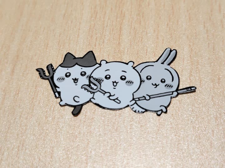 ちいかわパッケージをリメイクして作ったシール