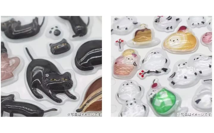 ニトリデコホームとニトリネットで発売するぷっくりシールの立体感や透明感