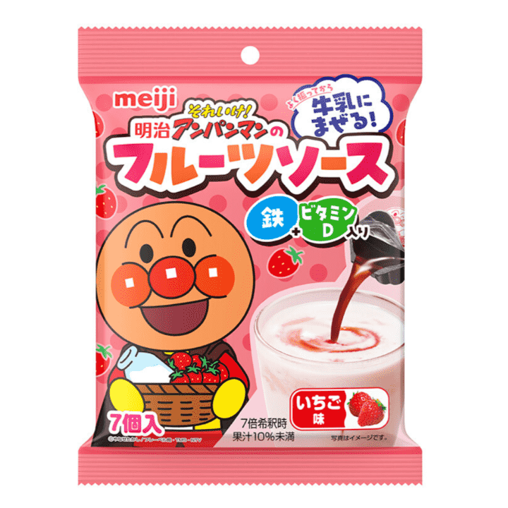 アンパンマン　フルーツソース　明治